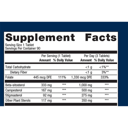 Metagenics Meta-Sitosterol supplement facts