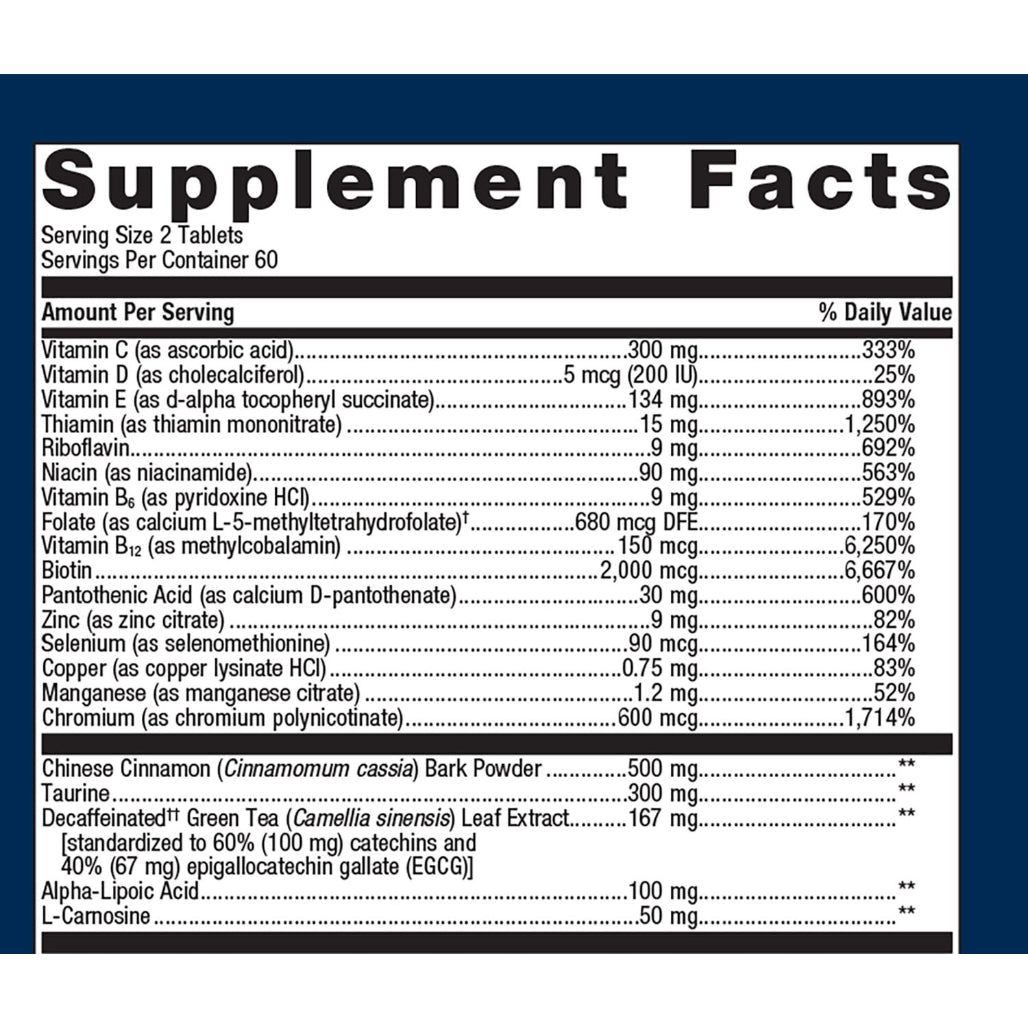 Metagenics MetaglycemX supplement ingredients