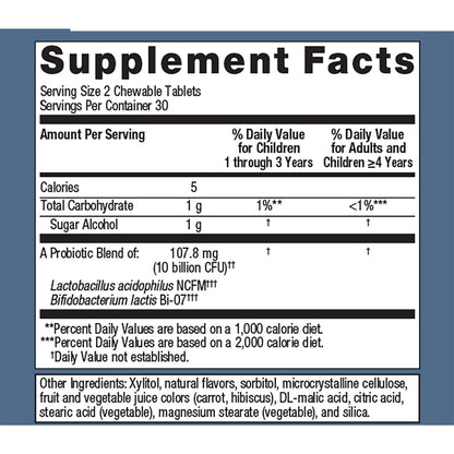 Metagenics MetaKids Probiotic supplement ingredients