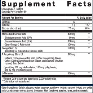 Metagenics Attencia supplement facts