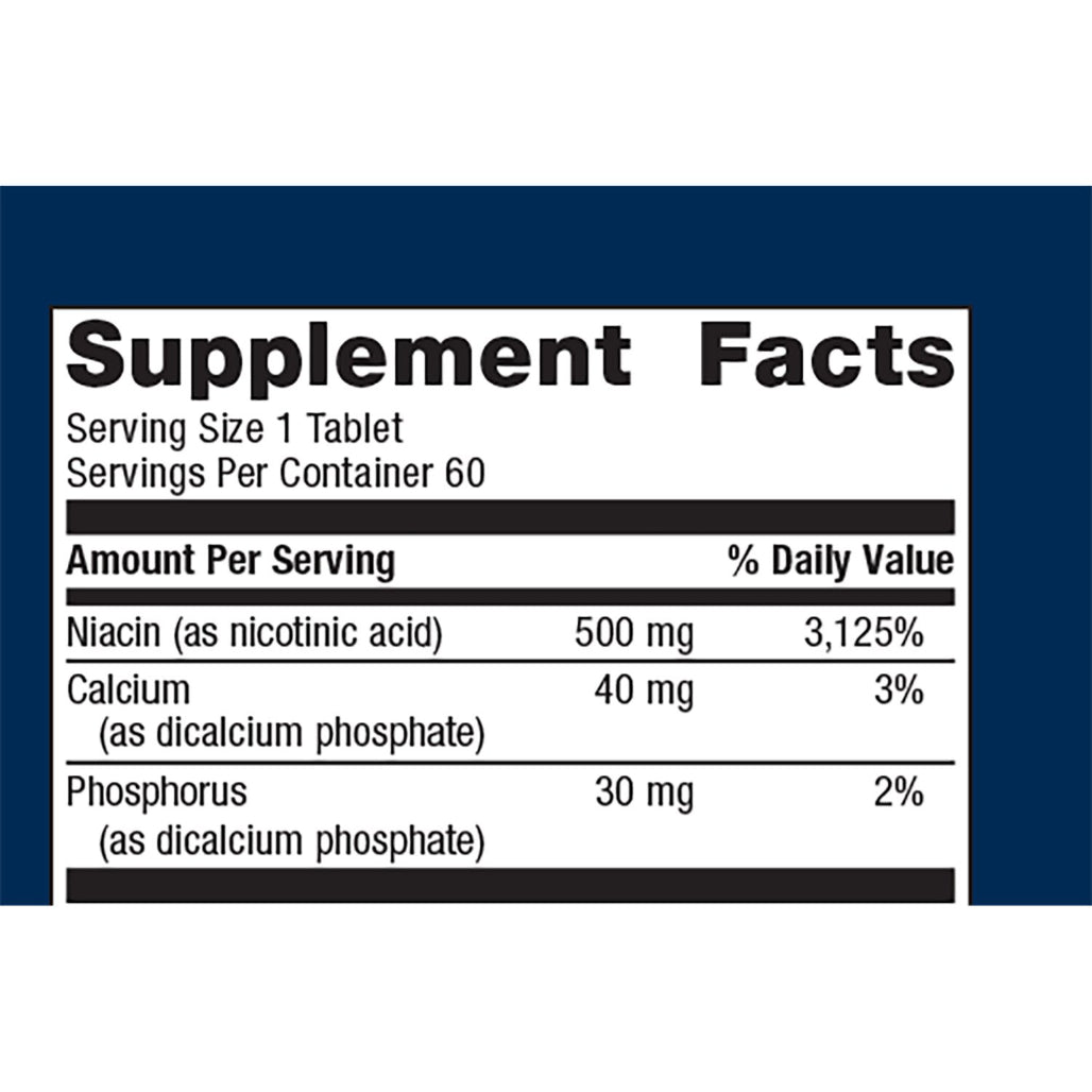 Metagenics NiaTain 60 Tablets supplement facts