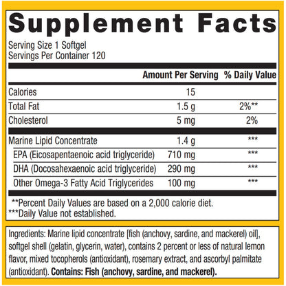 Metagenics OmegaGenics EPA-DHA 1000 supplement ingredients