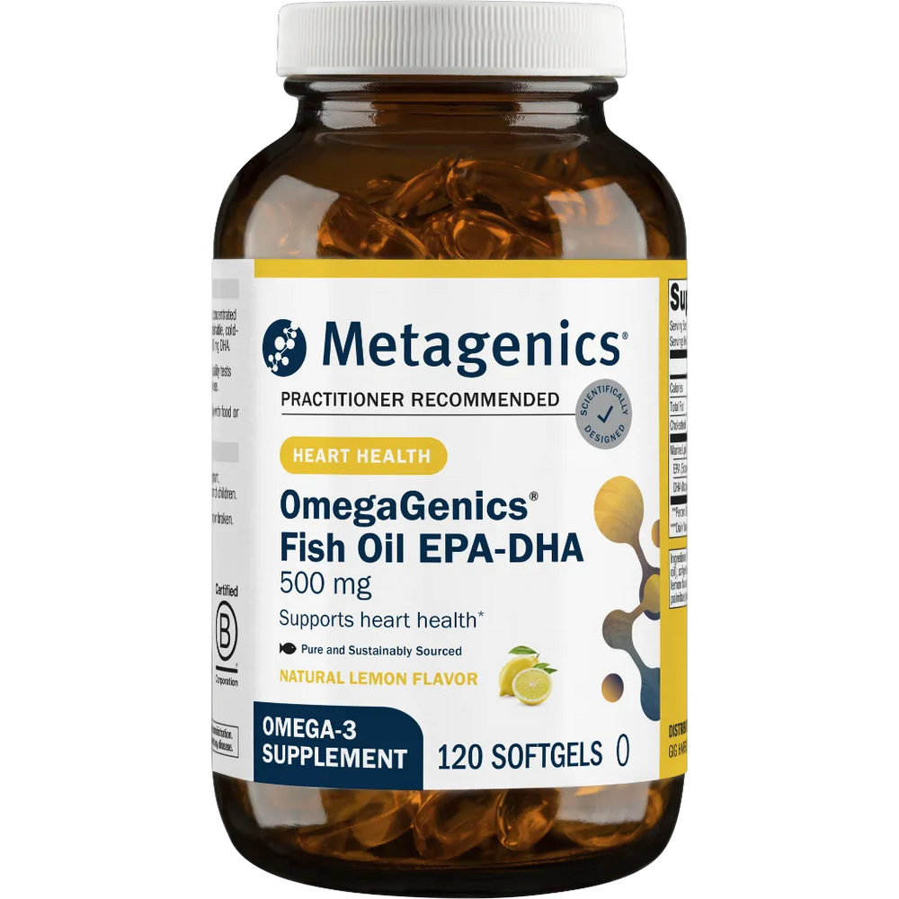 Metagenics OmegaGenics EPA-DHA 500 Lemon - 120 softgels