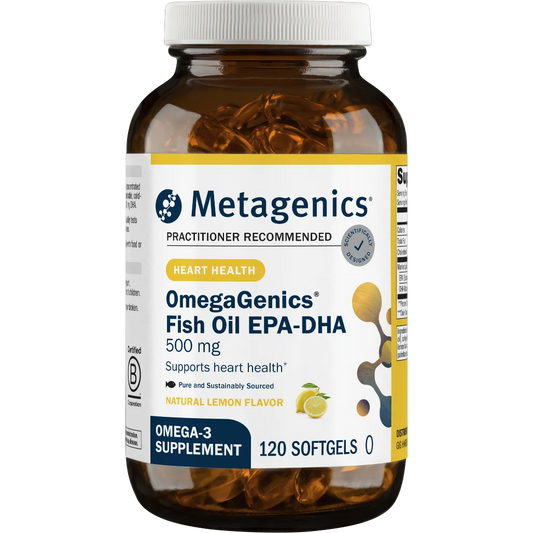 Metagenics OmegaGenics EPA-DHA 500 Lemon - 120 softgels