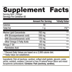 Metagenics OmegaGenics Mega 10 supplement facts