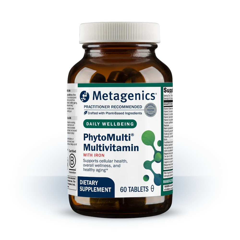 Metagenics PhytoMulti with Iron supplement facts