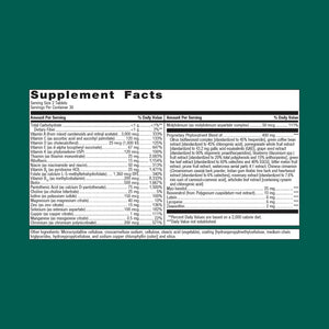 Metagenics PhytoMulti supplement facts