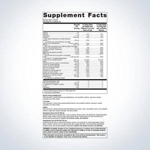 Metagenics PlusOne Daily Prenatal Packs supplement facts