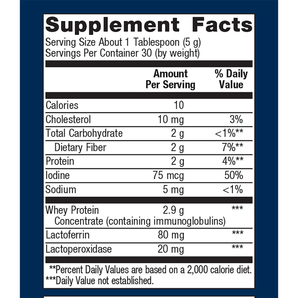 Metagenics Probioplex Intensive Care Supplement Facts