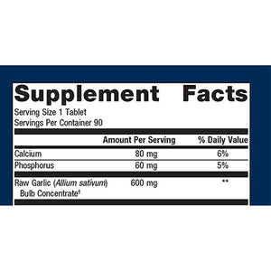 Metagenics SuperGarlic supplement facts