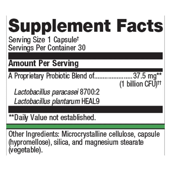 Metagenics UltraFlora Immune Booster Supplement Facts