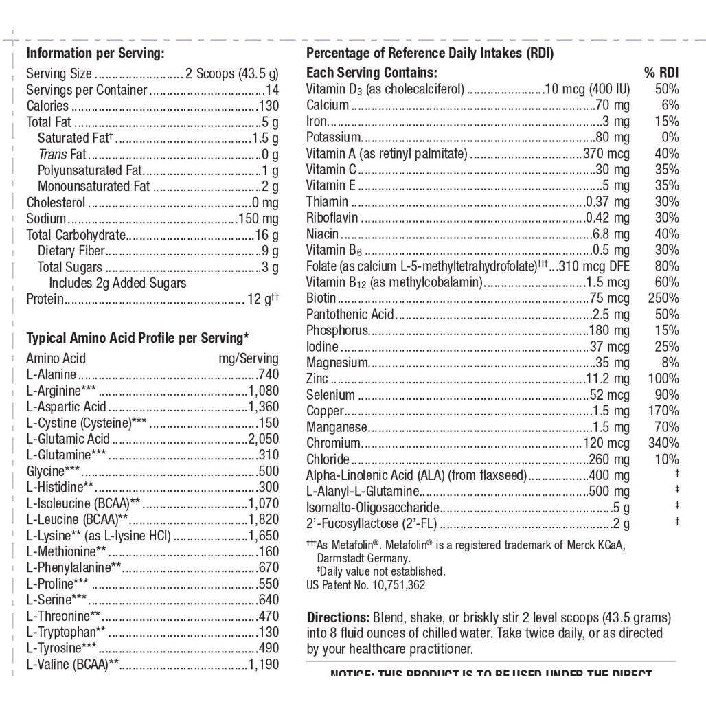 UltraGI Replenish Vanilla 30 servings Metagenics