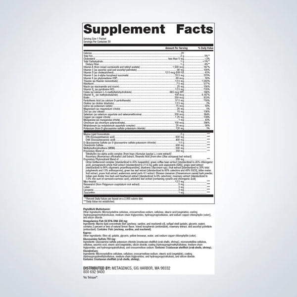 Targeted support for joint health, overall health, and wellness.