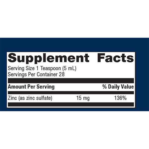 Metagenics Zinc Drink supplement facts