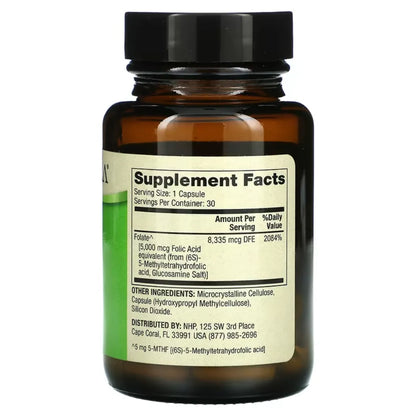  Dr. Mercola Methyl Folate 5 mg Per Capsule Dietary Supplement of 30 Capsules