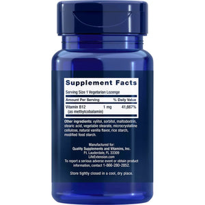 Methylcobalamin 1mg Lozenges by Life Extension
