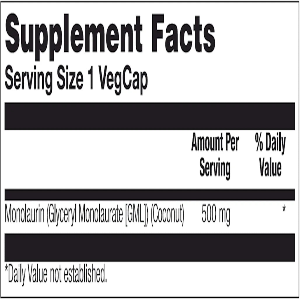 Monolaurin 500 mg Solaray