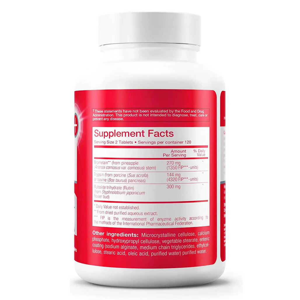 Wobenzym Plus by Mucos Pharma Supplement Ingredients - Bromelain, Trypsin