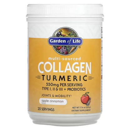 Multi Source Collagen Turmeric Apple Cinnamon by Garden of life at Nutriessential.com