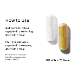 Thorne Multi-Vitamin Elite A.M. P.M NSF - How to Use