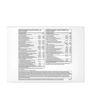 Thorne Multi-Vitamin Elite A.M. P.M NSF supplement facts