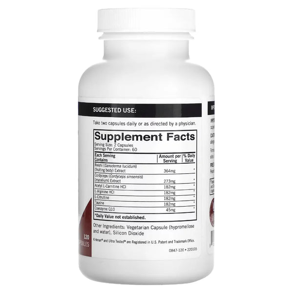 Mushroom Energy & Endurance by Kirkman labs at Nutriessential.com