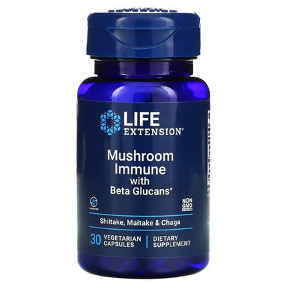 Mushroom Immune w BetaGlucans Life Extension