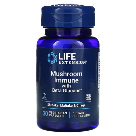 Mushroom Immune w BetaGlucans Life Extension