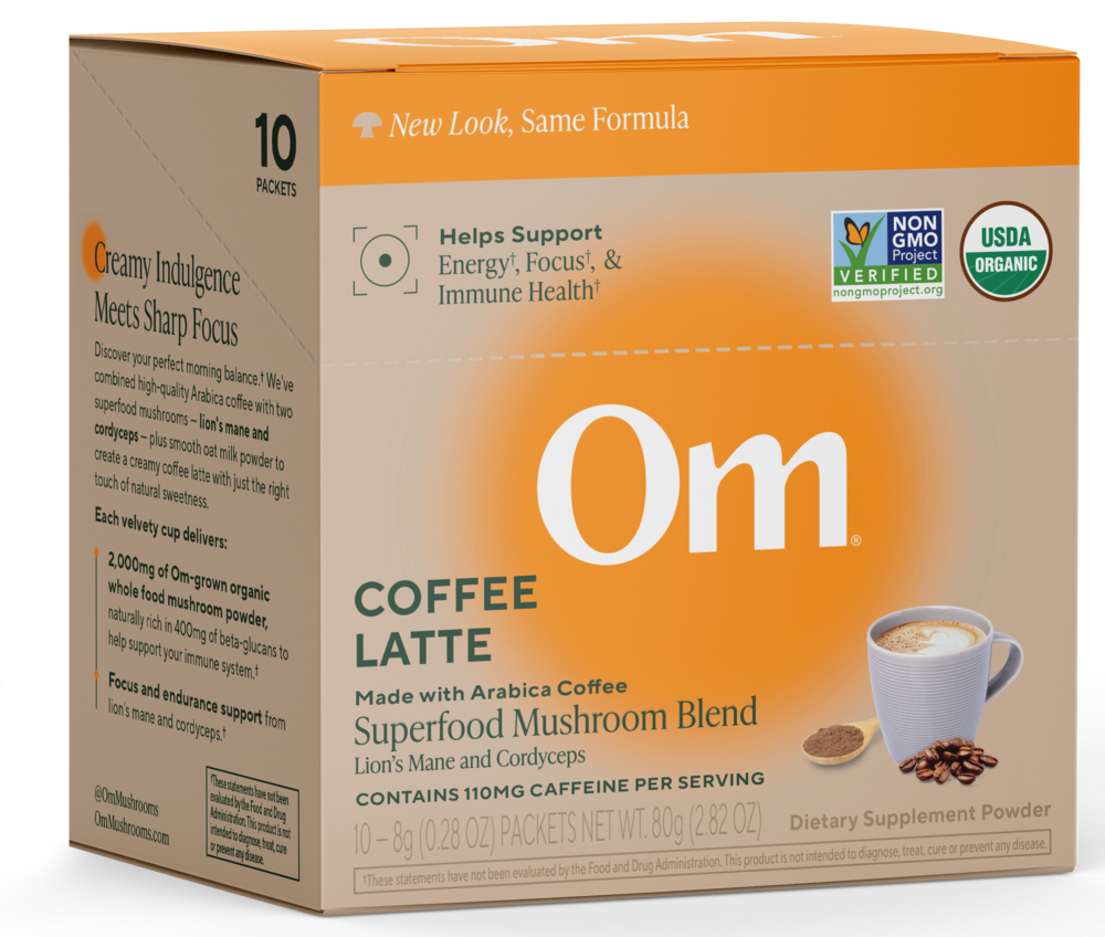Mushroom Powered Coffee Latte