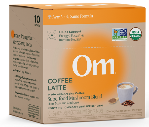 Mushroom Powered Coffee Latte
