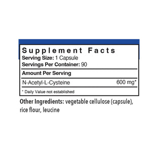 NAC N-Acetyl-L-Cysteine 600mg by Patient One