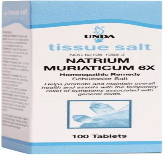 NATRIUM MURIATICUM 6X (SALT) Unda