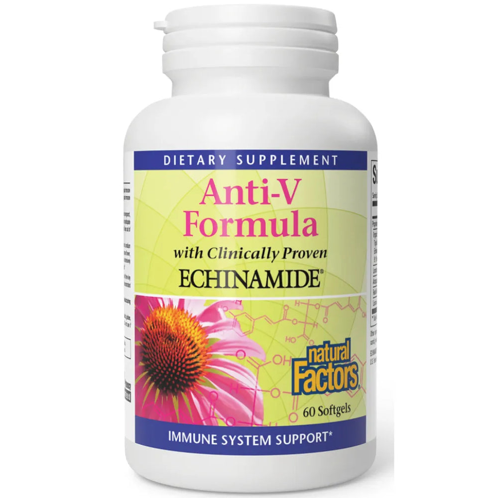 Natural factors Anti v formula with Echinamide - supports immune system health, cleans circulatory system