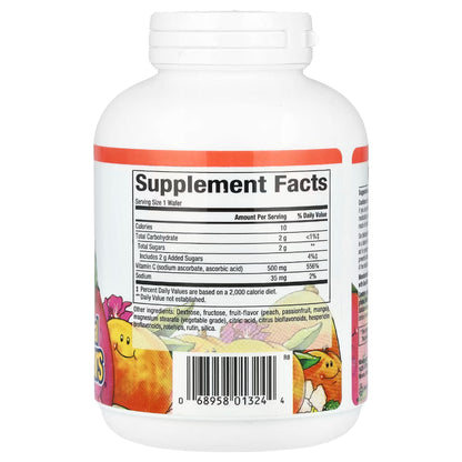 Natural factors C500mg Peach, Passionfruit, Mango - supports healthy bones, teeth, cartilages