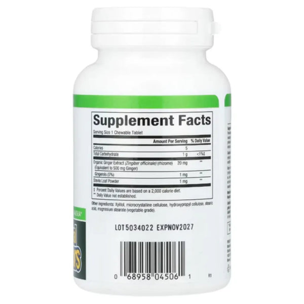 Natural factors Chewable Ginger - supports digestion