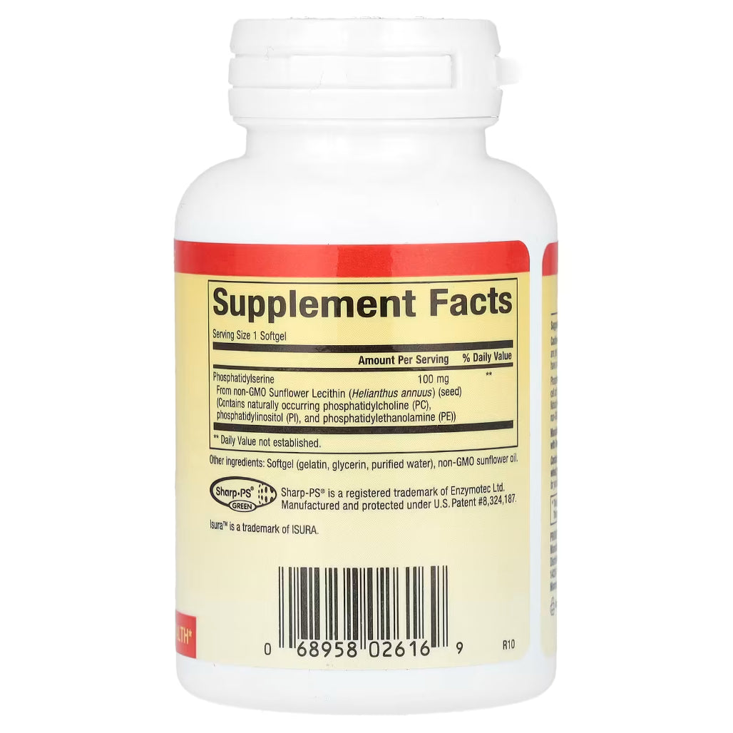 Natural factors PS phosphatidylserine - supports brain function and brain health