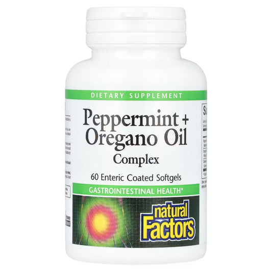 Natural factors Peppermint & Oregano Oil - supports gastrointestinal health, improved absorption