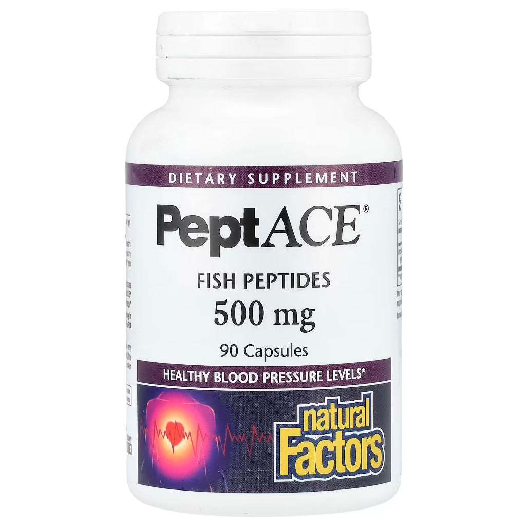 Natural factors PeptACE Peptides - support healthy blood pressure with normal range