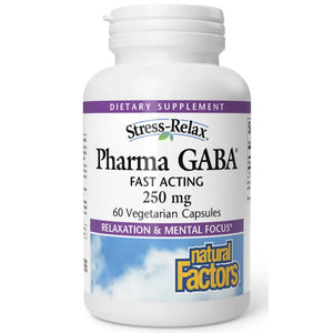 Natural factors Pharma GABA 250 mg - supports physical relaxation and maintain mental focus