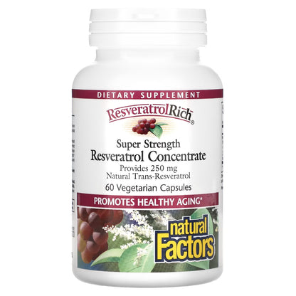 Natural factors Resveratrol Concentrate - promotes anti aging and super-rich in antioxidants