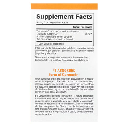 Natural factors Theracurmin - Helps support a healthy inflammatory response, muscle & joint health