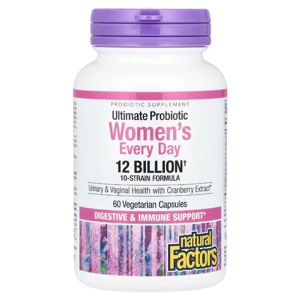 Natural factors Ultimate Probiotic Women's - Support digestive, intestinal, & urinary tract health