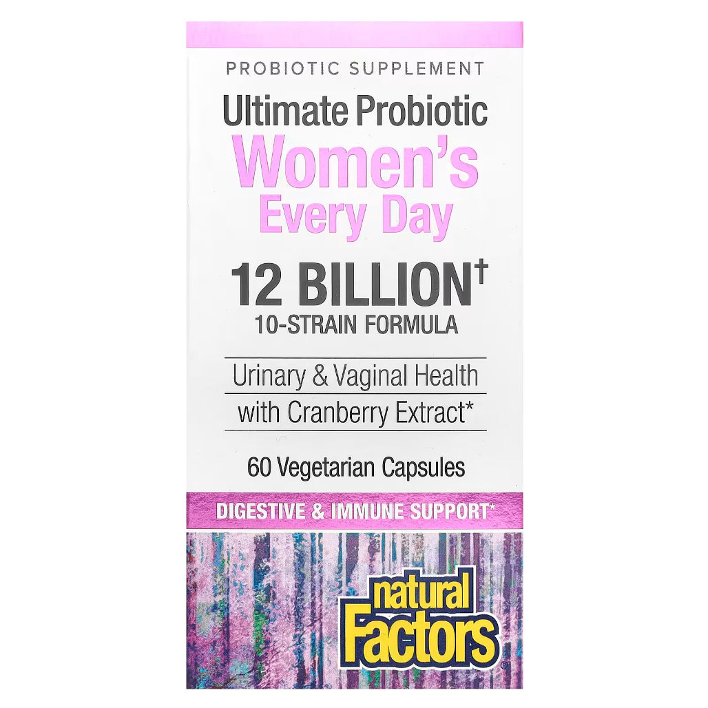 Natural factors Ultimate Probiotic Women's - Support digestive, intestinal, & urinary tract health