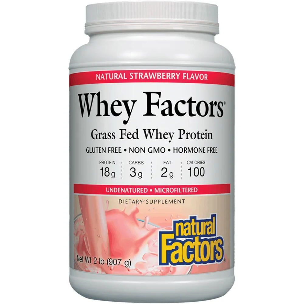 Whey Factors Powder Mix Strawberry Natural Factors