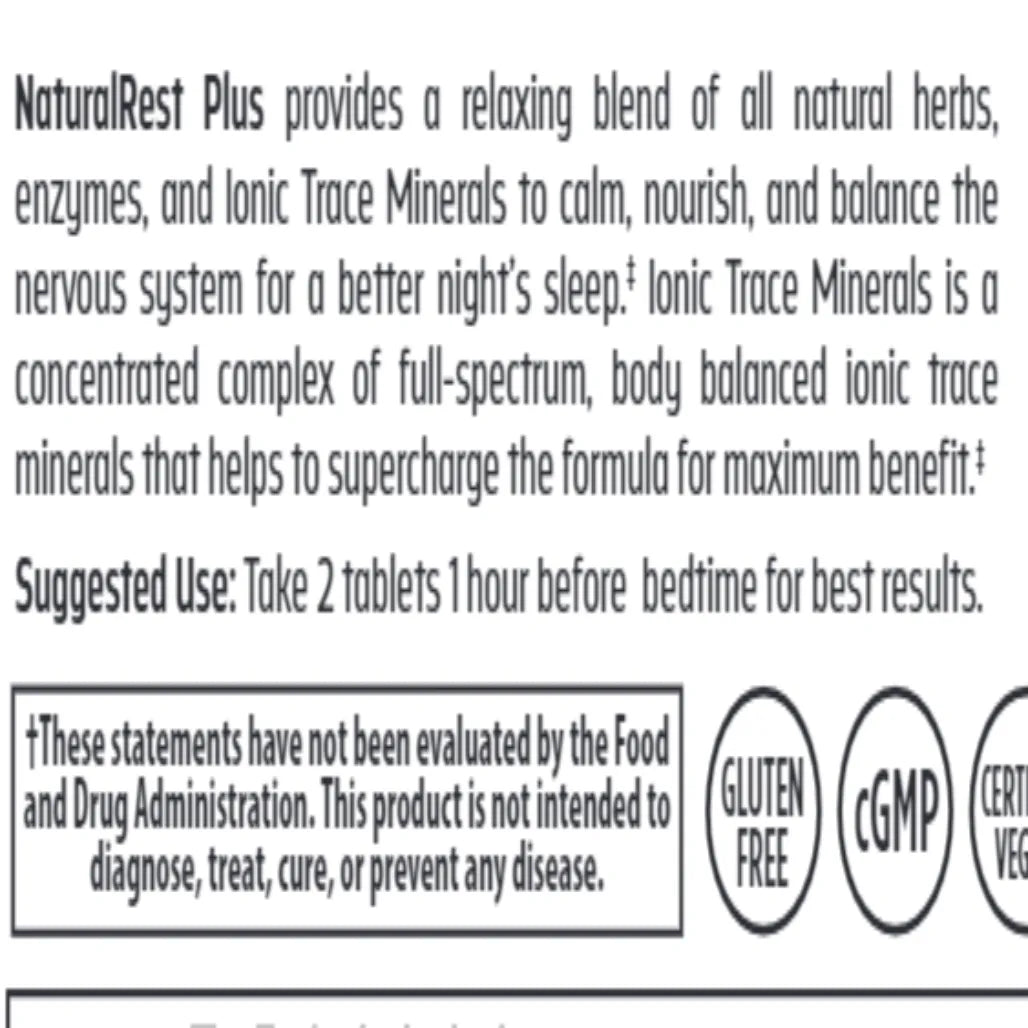 NaturalRest Plus Trace Minerals Research