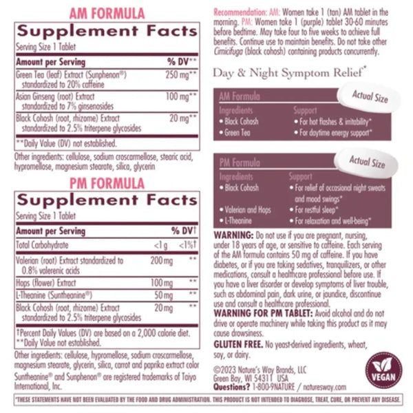 AM/PM Menopause Formula Natures way