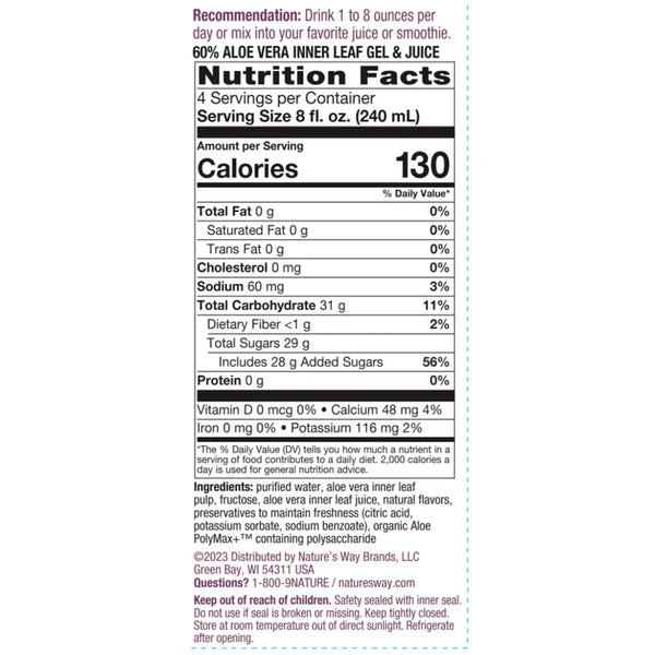 Aloe Vera Gel & Juice Natures way
