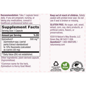 Natures way Horny Goat Weed - Support Healthy Sexual Function