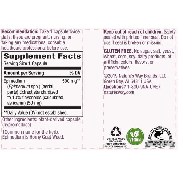 Natures way Horny Goat Weed - Support Healthy Sexual Function