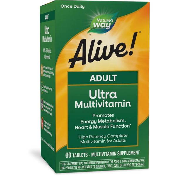 Alive! Adult Ultra Potency Complete Multivitamin - Once Daily Natures way